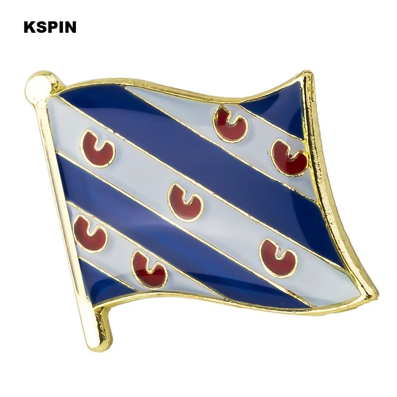 Noord-Brabant Flagge Abzeichen Pins Abzeichen Brosche Abzeichen auf Rucksack Pin Brosche