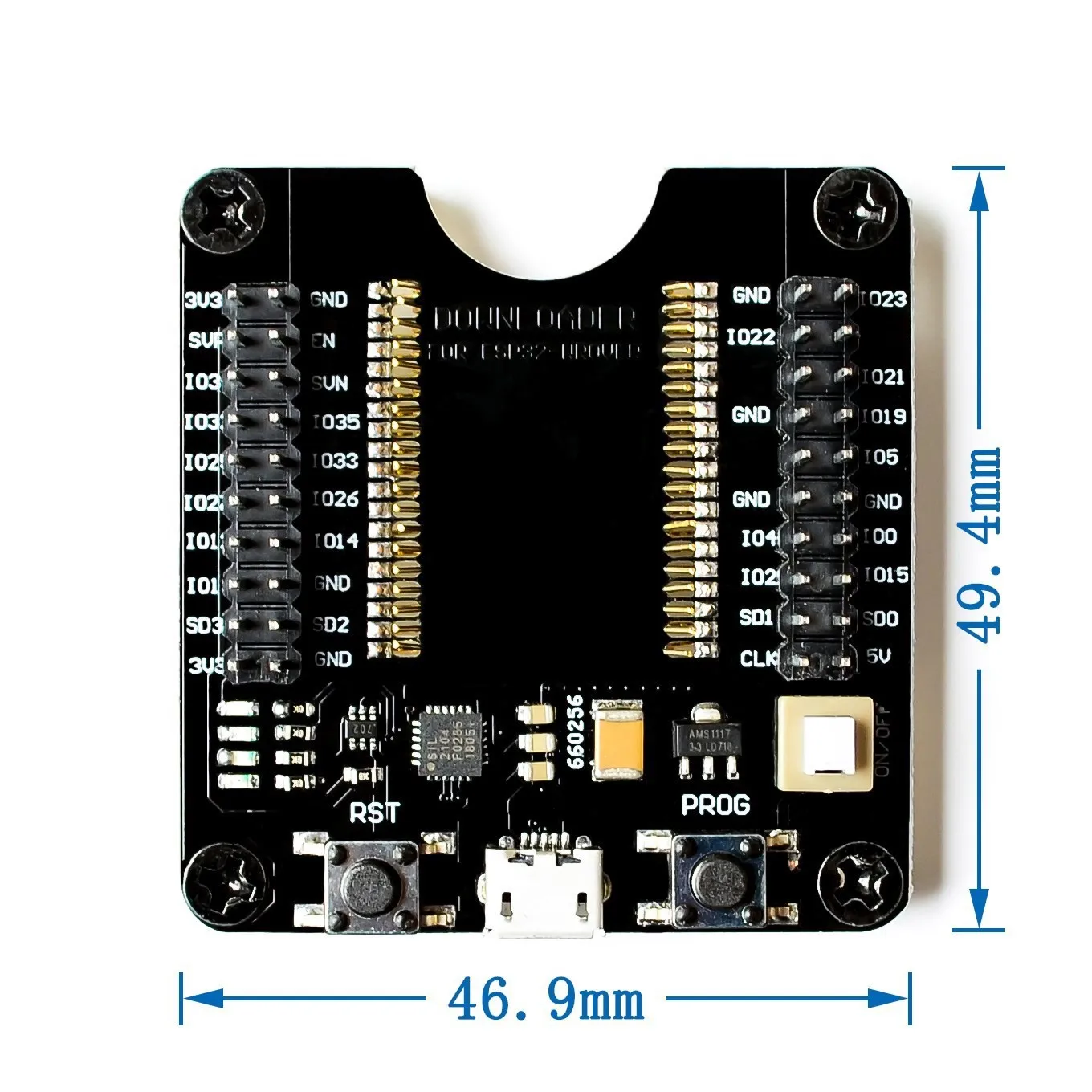 รูปสินค้า บอร์ดพัฒนา ESP32-WROVER สำหรับโปรแกรมเมอร์และซ็อกเก็ตดาวน์โหลด คุณภาพดี