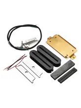  Double Coil Pickups Kits Dual Hot Rail Pickups High Output Prewired Ceramic Magnet Pickup Guitar DIY Replacement Accessory Part 