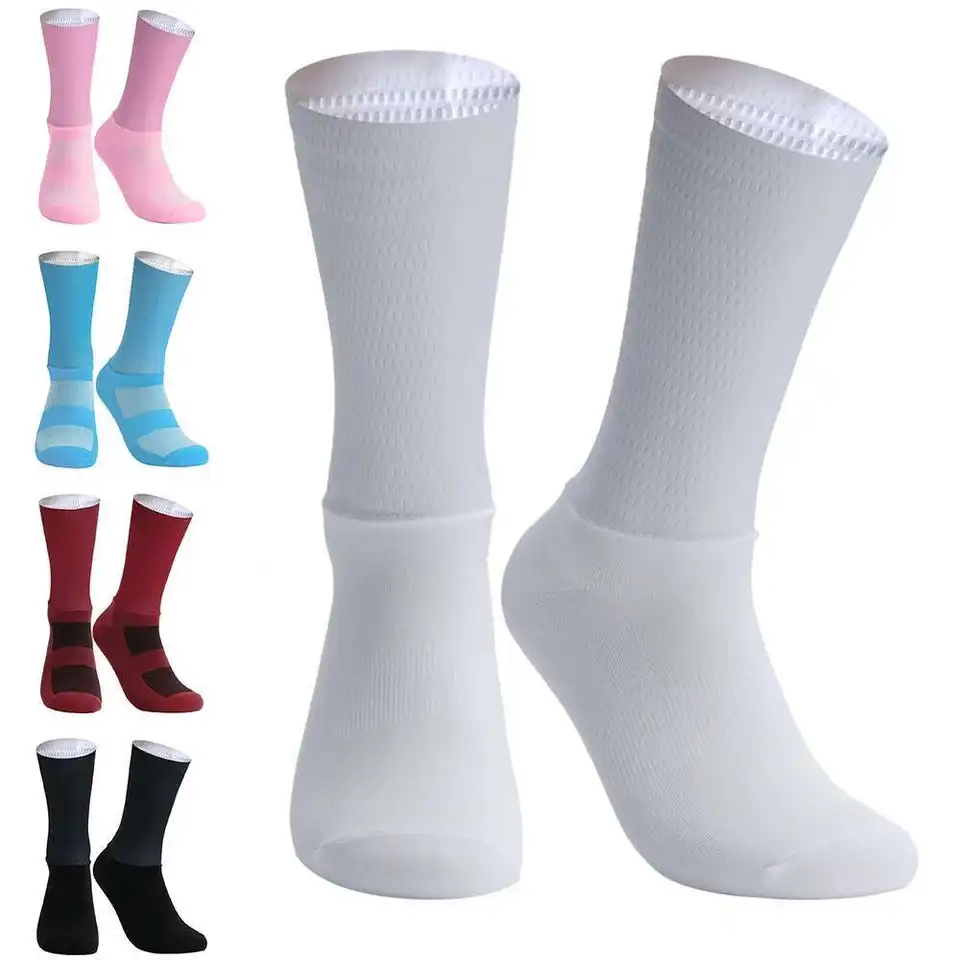 Chaussettes De Vélo D'été Aero Silica Gel – Antidérapantes – Respirantes – Homme/Femme