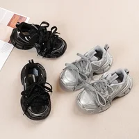 2024 Children Sneakers for Girls Autumn New Fashion Korean Style Soft Comfortable Casual Anti-slippery Sweet Bowtie Sports Shoes 2