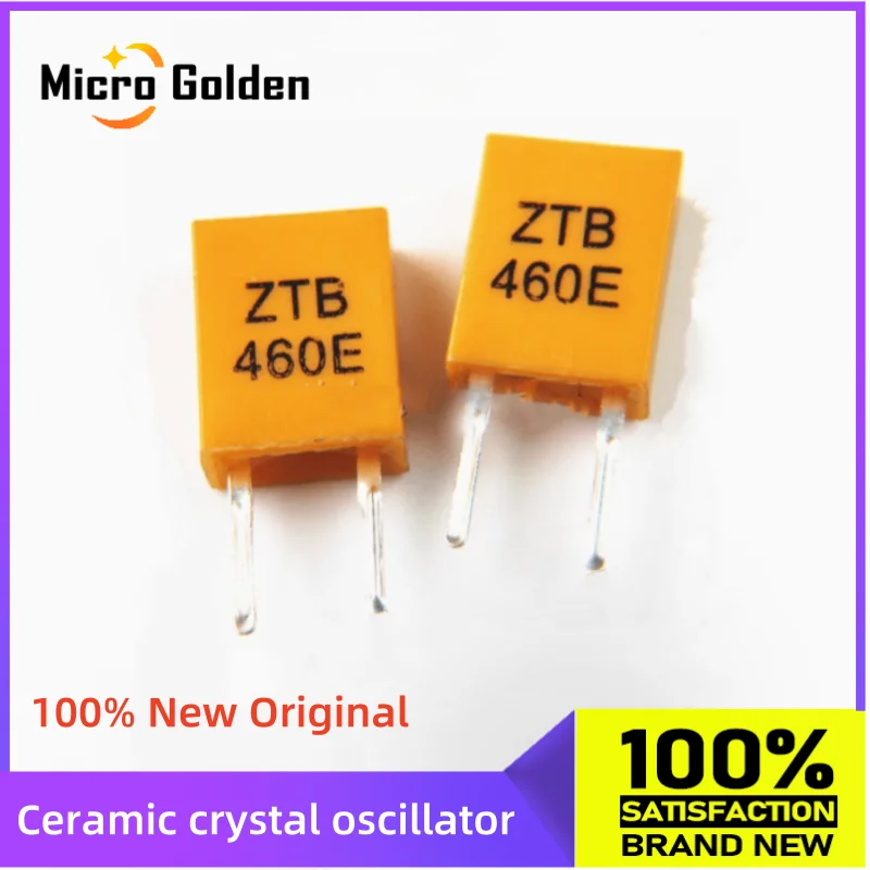 ZTB460E 460KHZ Ceramic Crystal Oscillator 460.8KHZ Resonant Ceramic Oscillator 2PIN DIP2 Crystal (20pcs)