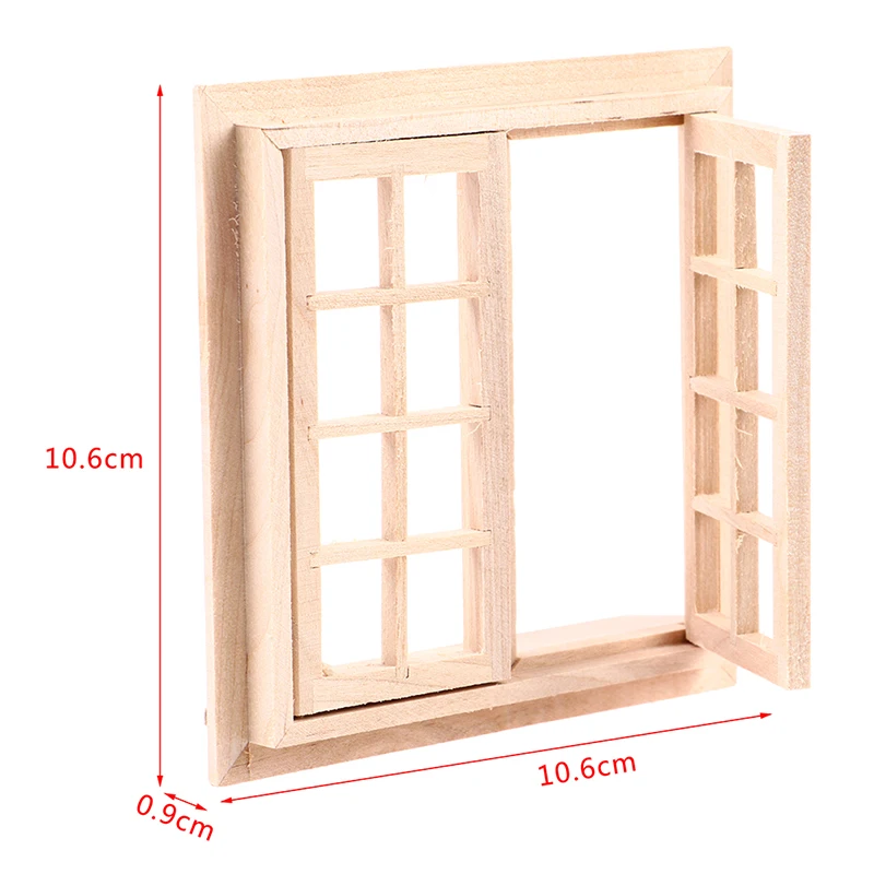 Miniatura Per Casa Delle Bambole: Porta Interna In Legno Non Verniciato A 6 Pannelli, Scala 1/12 - Italia - Foto 3