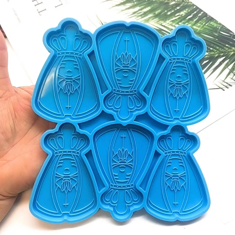킹 모양 수지 주조 금형 실리콘 소재 쥬얼리 용 손 만들기 도구 K3ND