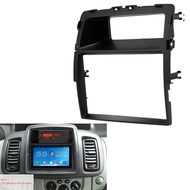 Panneau de cadre d'installation pour autoradio, 2 Din, pour Nissan  Primastar, Opel Vivaro, Renault, Trafic II, DVD, plaque avant - AliExpress