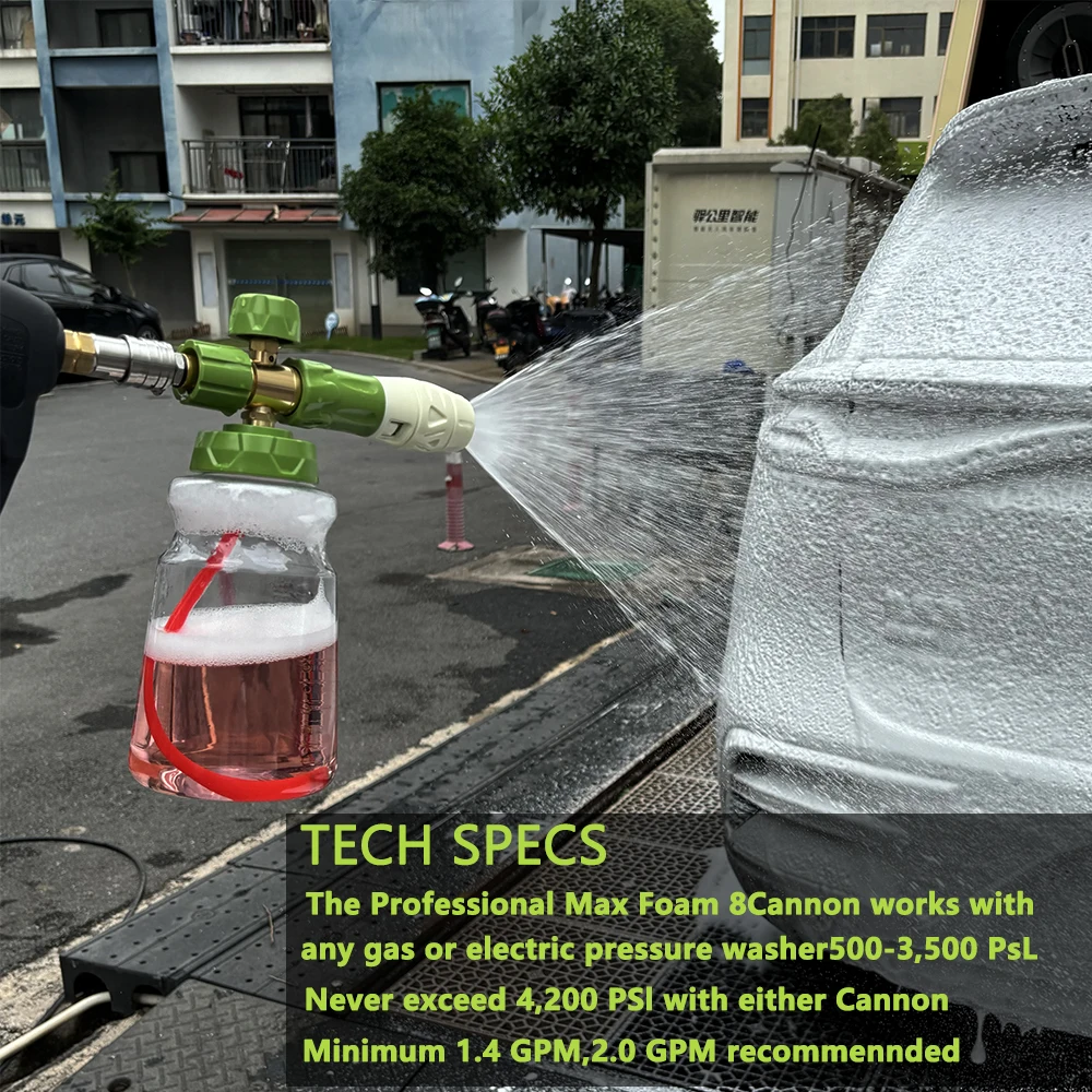 Car foam sprayer Snow Foam Gun Pressure Washer foam nozzle for karcher Adjustable Nozzle Fitting for Karcher Lavor Parkside 3