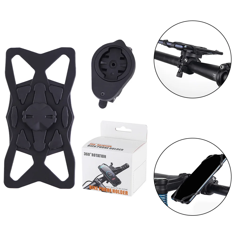 

MTB Bike Phone Stands Silicone Mount 360 Rotation For GARMIN Computer Base Bike Phone Stands Silicone Mount