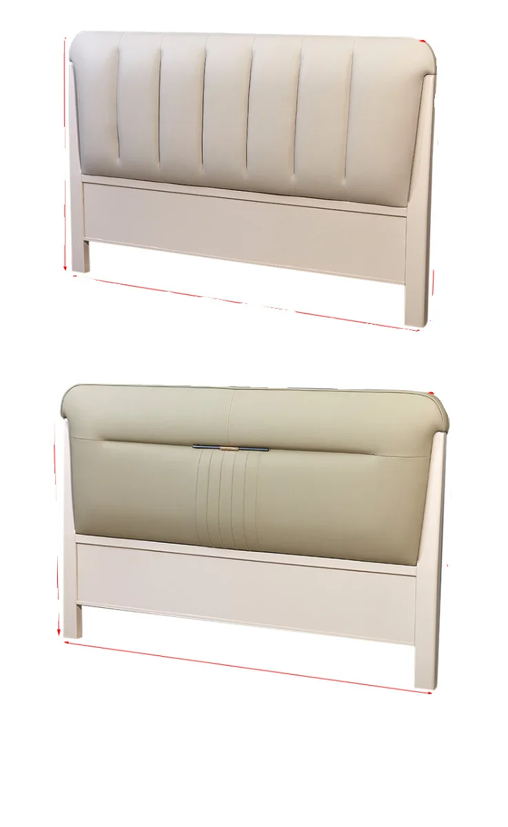 Wood Headboard Modern Simple European Style Painted Bedside Backrest