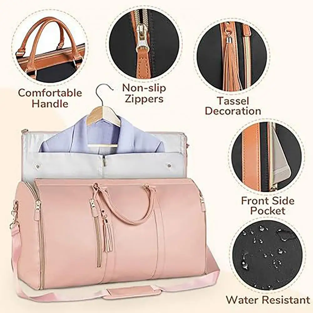 Travel Garment Bag Waterproof Business Suit Travel Bag with Shoe Pouch Duffel Bag for Carry-on Garment with Handle Zipper 3