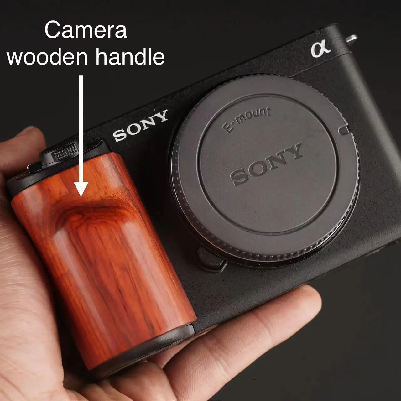 Sony Zve1 Fotocamera Impugnatura In Legno Massello Manico Protettivo In Palissandro Ebano Zv-E1 Grip Zv-E1 Accessori Leggero E Portatile