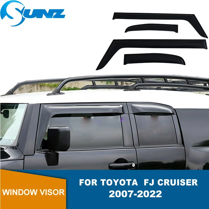 Car Window Visor Car Window Deflectors Window Visor For Toyota FJ Cruiser 2007-2015 Sun Rain Guards