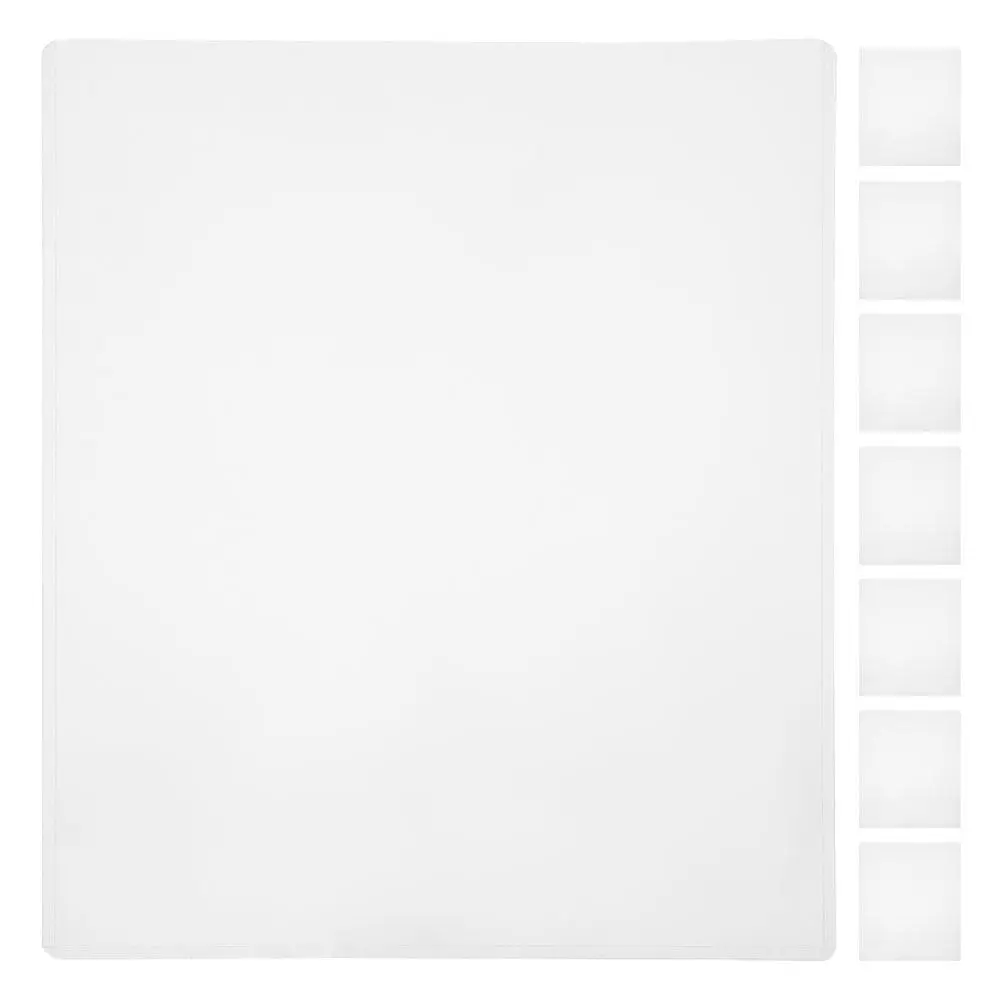 8Pcs 투명 플라스틱 페이지 프로텍터 21.6x28cm 방수 사진 슬리브 PVC 유연한 주름 방지 인증서 사진용