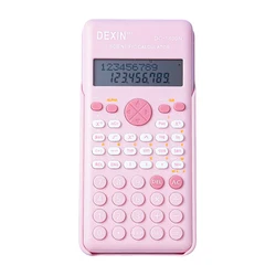 Pink Multi-Functional Scientific Calculator with 240 Functions and Dual-Line LCD Display, Perfect (Pink)