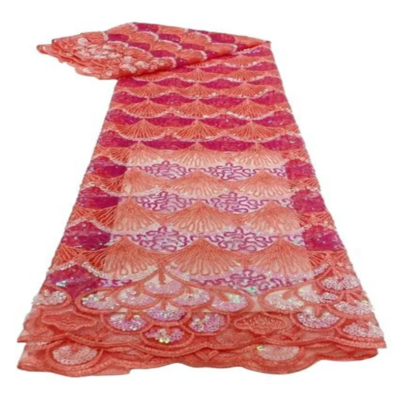 

2023 Золотая Высококачественная африканская кружевная ткань с блестками, новейшая нигерийская Тюлевая кружевная ткань, кружевные ткани с вышивкой, зеленые кружевные ткани