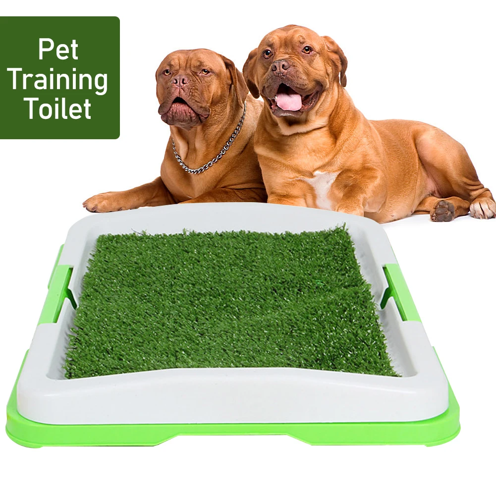 3 Layers Large Dog Pet Potty Training Pee Pad Mat Puppy Tray Grass Toilet Simulation Lawn For Indoor Supply |