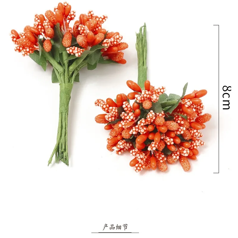 GJHL Artificial Flower 12/36/72/144 Pcs Handcraft Artificial Flowers Stamen : GJHL Artificial Flower 12⁄36⁄72⁄144 Pcs Handcraft