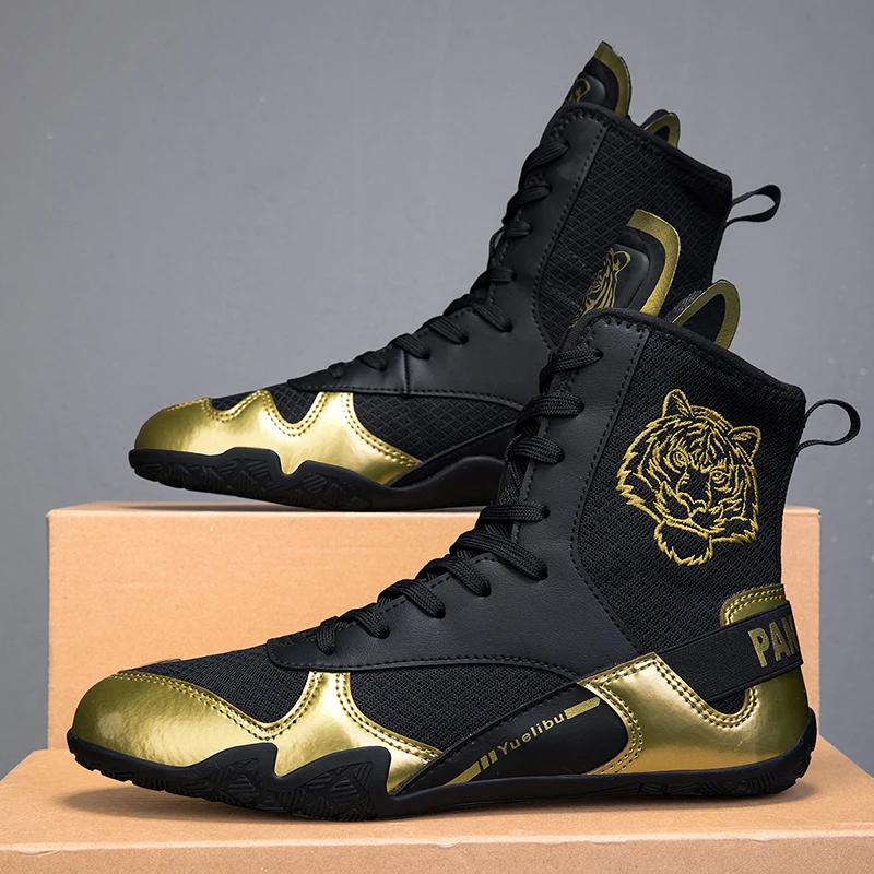 New Comfortable and Wear-resistant Sports Shoes Non-slip Wear-resistant Wrestling Shoes Lightweight and Breathable Boxing