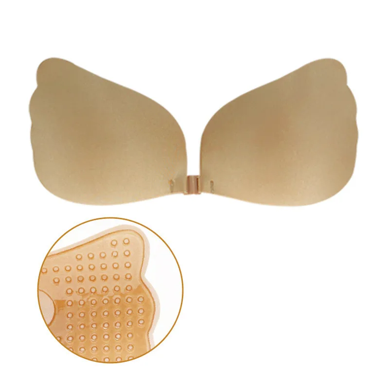 Women Seamless Self Adhesive Fly Bra Strapless Push Up Bra Wireless Stick On Sexy Lingerie Invisible Silicone Bralette Underwear 5