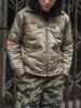 Non Stock Quilted Embroidery Jacket Military-Inspired Tour Jacket Unisex Outerwear Amekaji 5