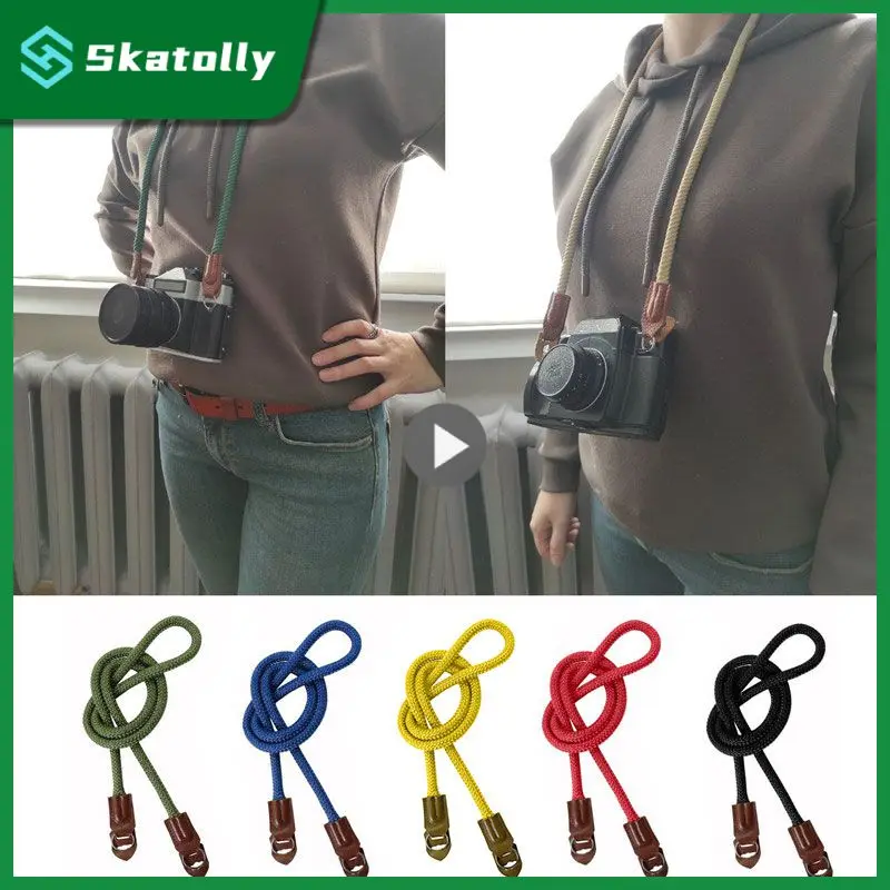 휴대용 카메라 스트랩, 블루 패션, 고품질, 간단한 카메라 액세서리, 카메라 로프, 반사 나일론 경량 사진 스트랩