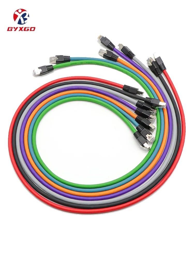 Ethernet Cable Industrial Profinet Ethercat Cat5e CAT6a SFTP Double Shielded Gigabit High Flexibility Tow Line Drag Chain
