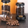 Vacuum Sealed Tank Transparent Glass Coffee Beans Food Storage Jars Household Moisture-proof Air Extraction Airtight Container 4