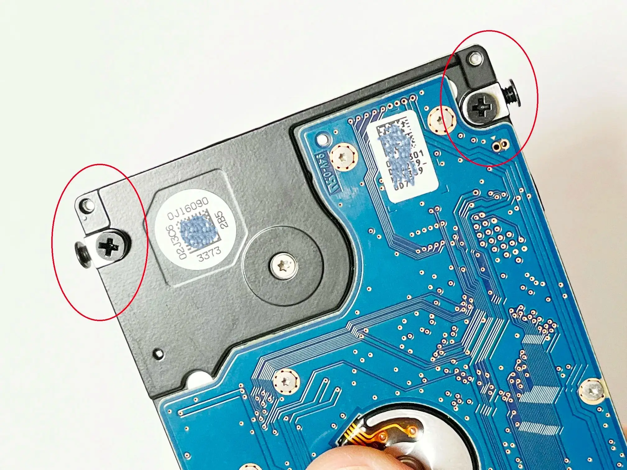 100개 묶음 2.5인치 SATA 하드 드라이브 HDD SSD 노트북 데스크탑 컴퓨터용 장착 나사 크기 M3 M3x3mm