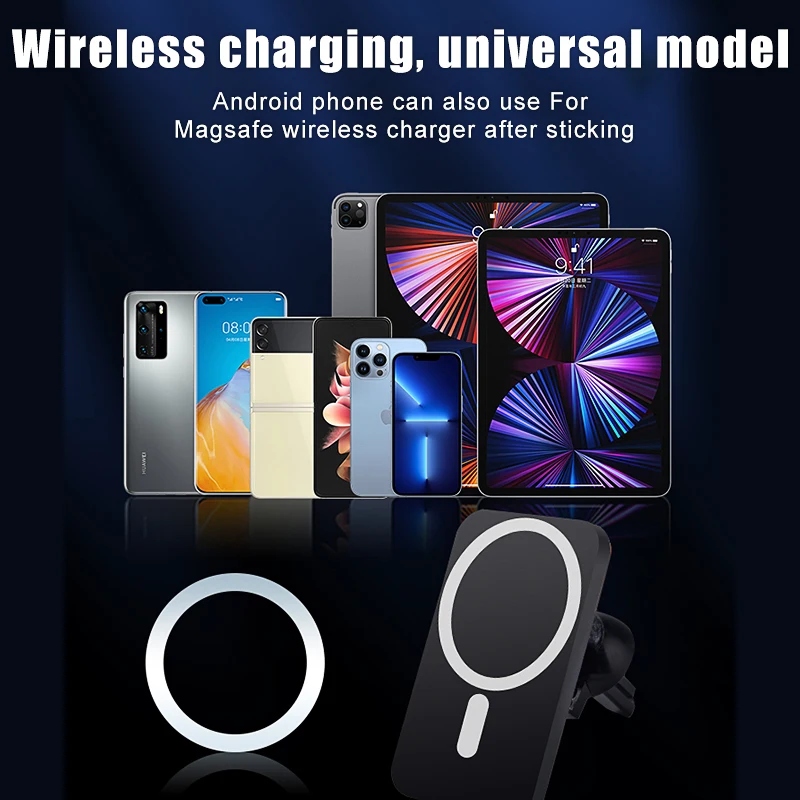 For Magsafe Magnetic Metal Ring For iPhone 11 12 13 Pro XS Max