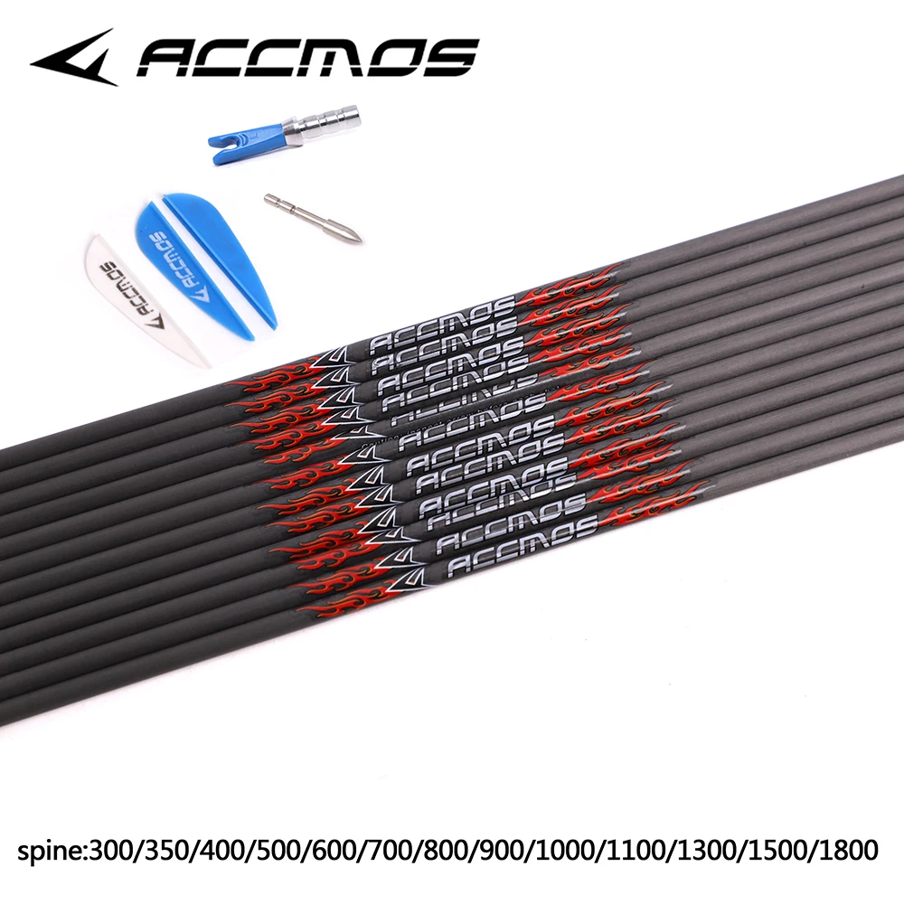 Flèches Carbone TOPARCHERY 30" SP300/350/400 Pour Arc Chasse/cible – Lot Rose