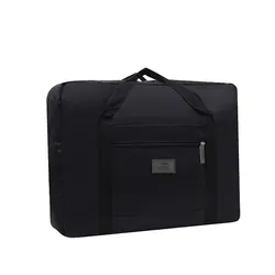Versatile Foldable Travel Duffel - Lightweight Carry-On Tote (Black)