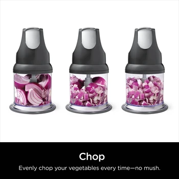 Vegetable Garlic Spice Chopper for Chopping, Mincing and Pureeing for Soups, Sauces, Condiments, Toppings, Dips and More 2