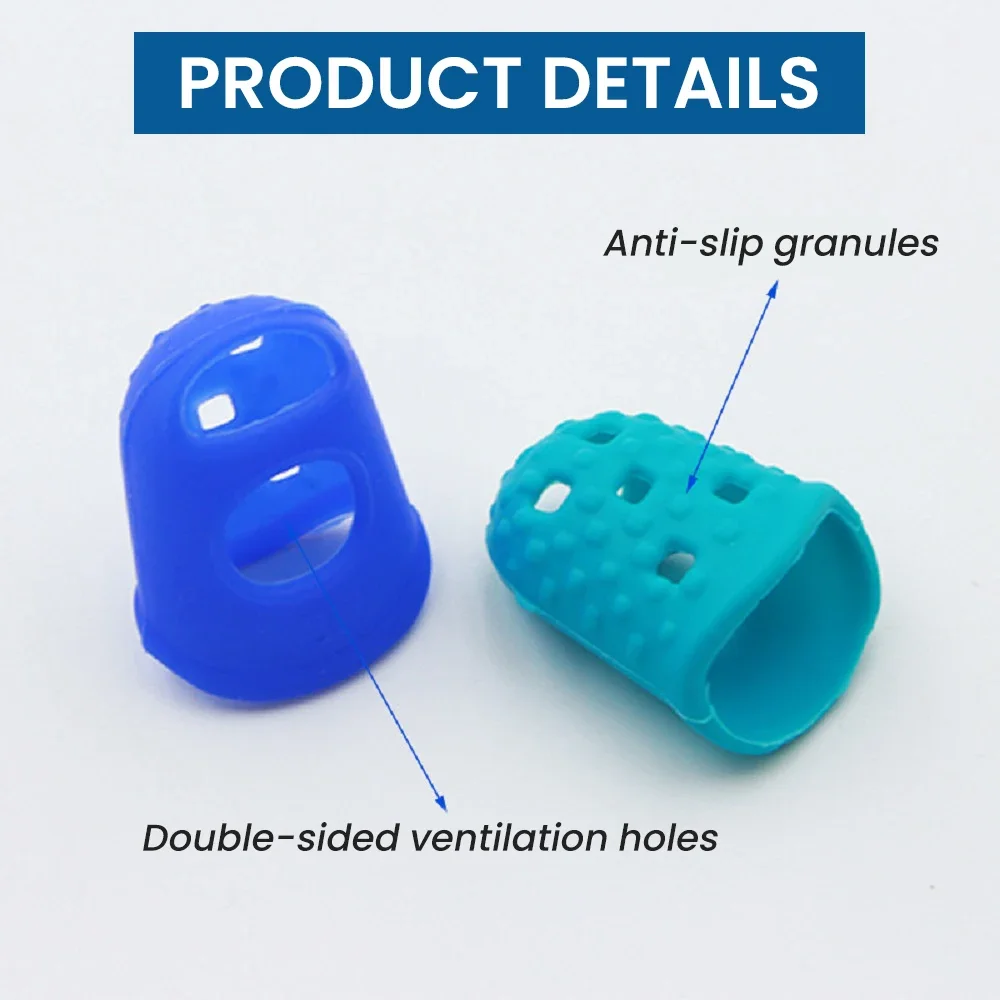 5 PCS/Set Thickened Universal Finger Silicone Guitar String Finger Cover Protective Cover Wear-Resistant And Non-Slip finger protector,finger guard