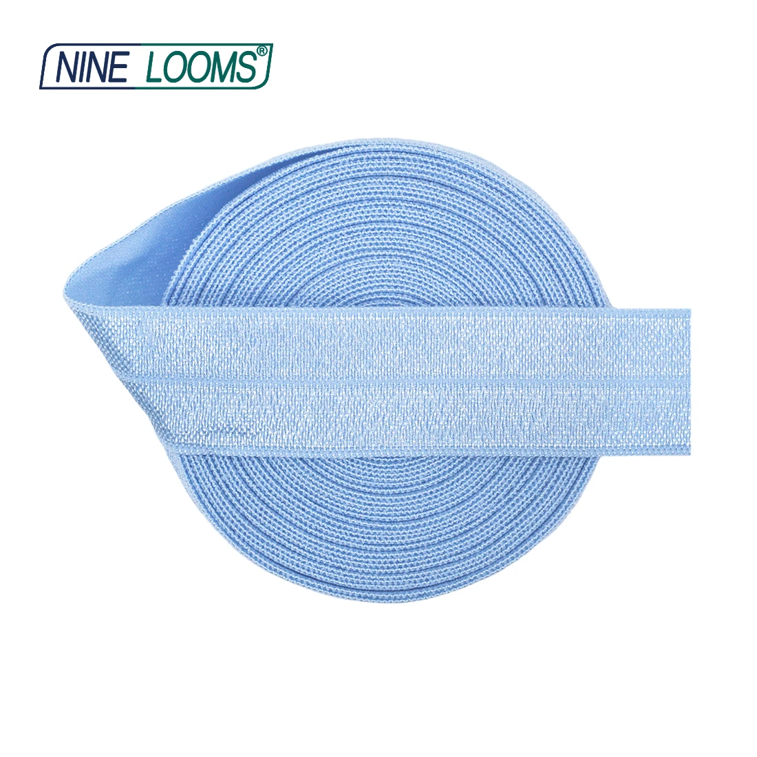 

NINE LOOMS Foldover Elastic FOE 3/4" 20mm Shiny Satin Spandex Band Webbing Tape Headband Underwear Dress Sewing Trim 2 5 10 Yard