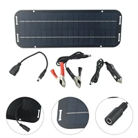 Cellules solaires monocristallines chargeur de batterie solaire 12V Olt puissance panneau solaire chargeur de batterie solaire voiture Van bateau Kit 3