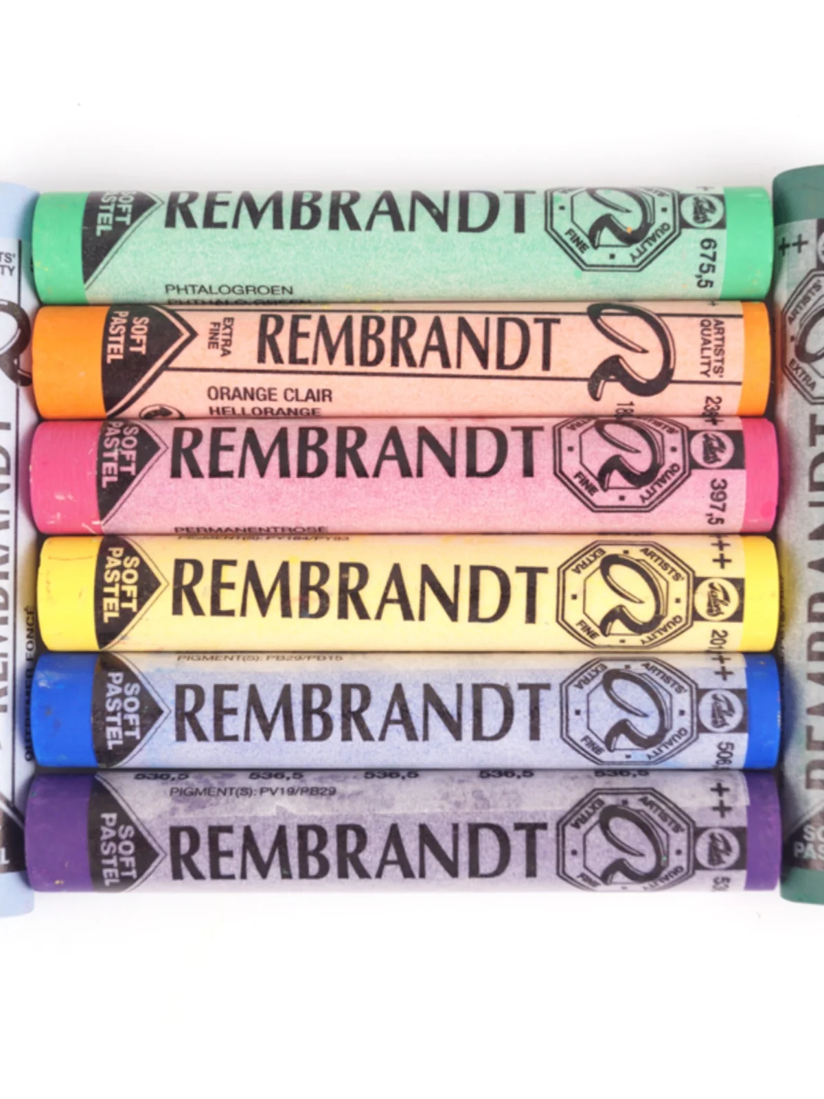 Imported Dutch Rembrandt color chalk powder stick round soft paste single 220 color beginner BJD painting supplies