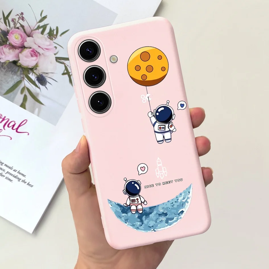 Lovely Yellow Duck Astronaut Matte Silicone Soft Phone Case