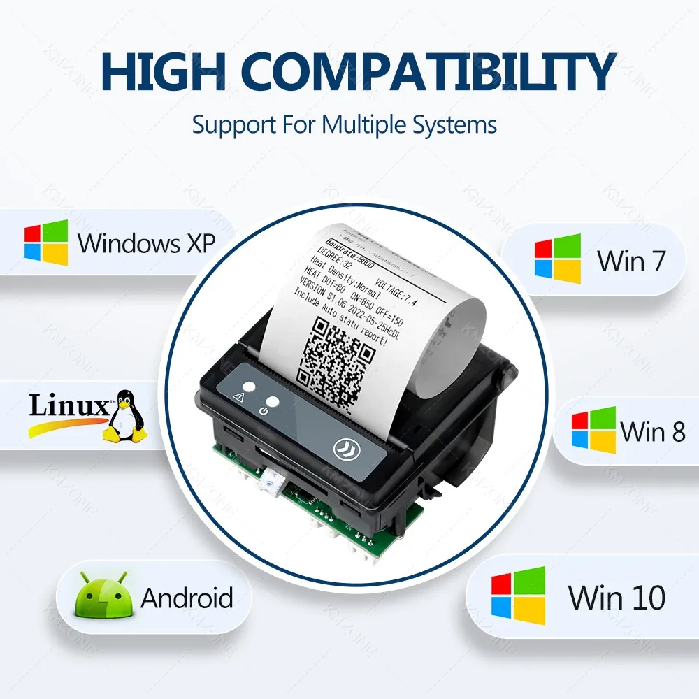 58mm Mini Embedded Thermal Printer Qr203 RS232 TTL Panel Interface Port Receipt Ticket Bill Impresoras Paper Rolls