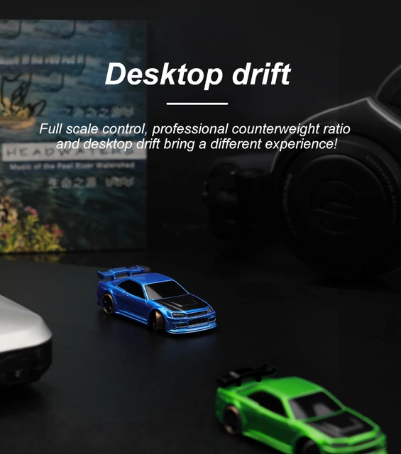 Flashstar Tabletop Drift RC Car, Mini RC Drift Cars for Adults, 1:76 Scale  Drift RC