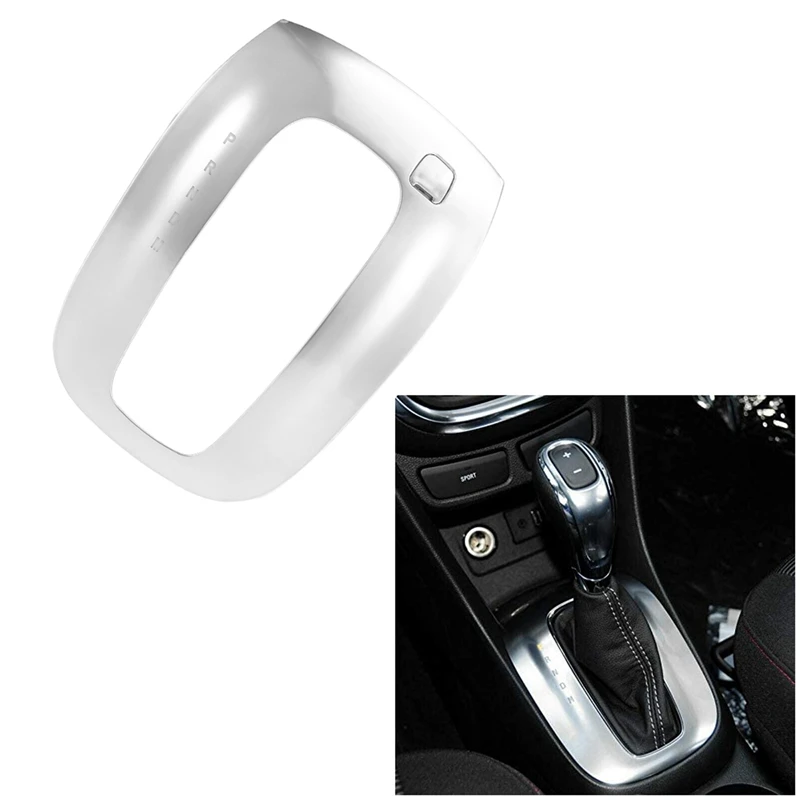 

1Piece Silver Car Parts Car Center Shifter Trim Cover Bezel Frame Bezel Fit For Buick Encore 2013-2019 Opel Mokka 2013