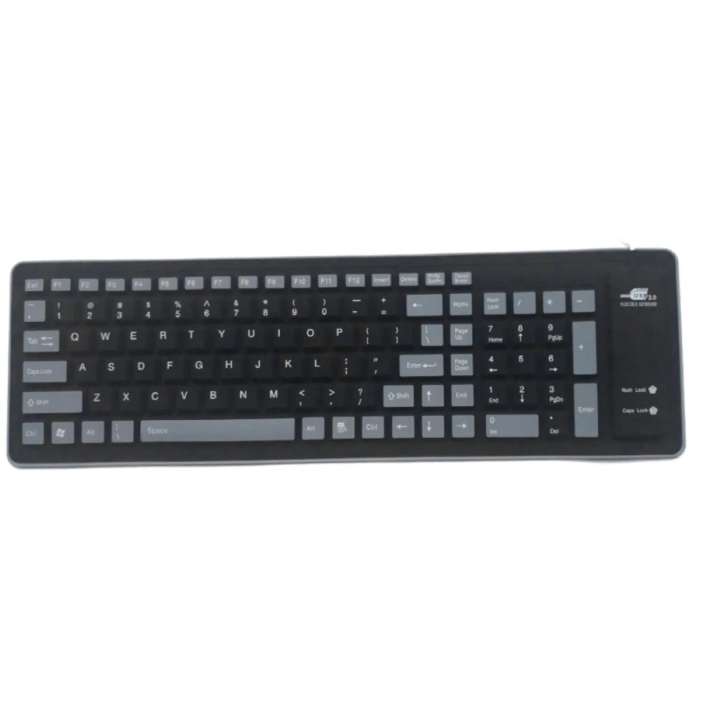 Teclado Bluetooth Sem Fio Flexível, Teclado Roll