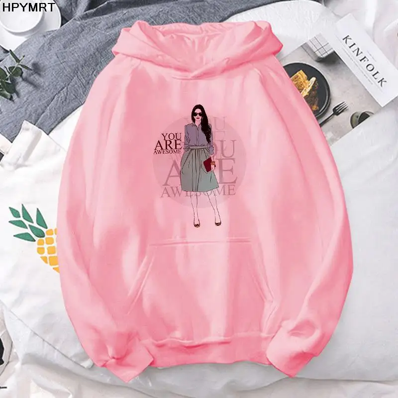 

Street Fashion hipster clothing Womens pullover Autumn Winter long sleeve tops casual cozy hoodie new beautys graphics printing