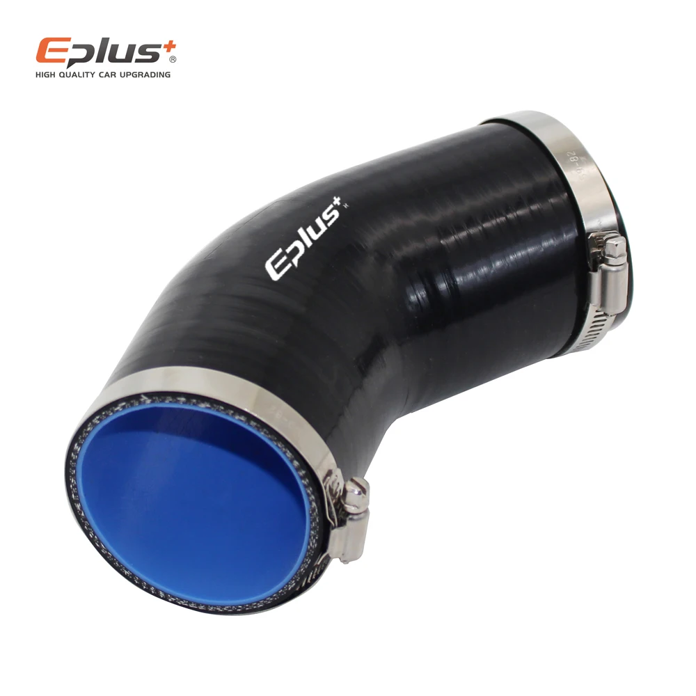 EPLUS Universal Silicone Tubing Hose 45 Degrees Connector Car Intercooler Turbo Intake Pipe Silica Gel Coupler Multi Size