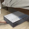 Thick Breathable 2 Pcs Foldable Under Bed Bags Under Bed Storage Boxes Underbed Clothes Storage Bags Zippered Organizer 3