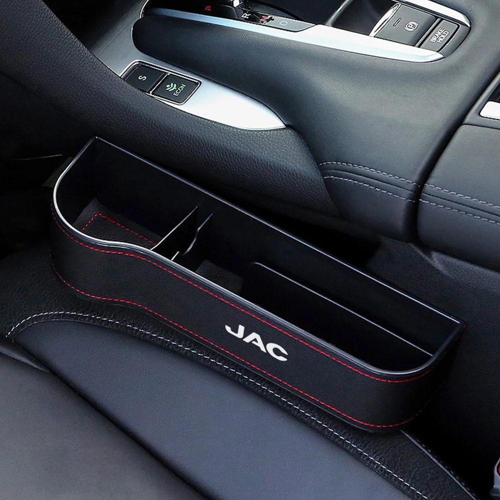 Car Leather Seat Gap Organizer Crevice Storage Box Card Case Holder Accessories For JAC J7 J3 S2 J2 JS2 T8 JS4 J5 Refine S3 S7 car storage gadget