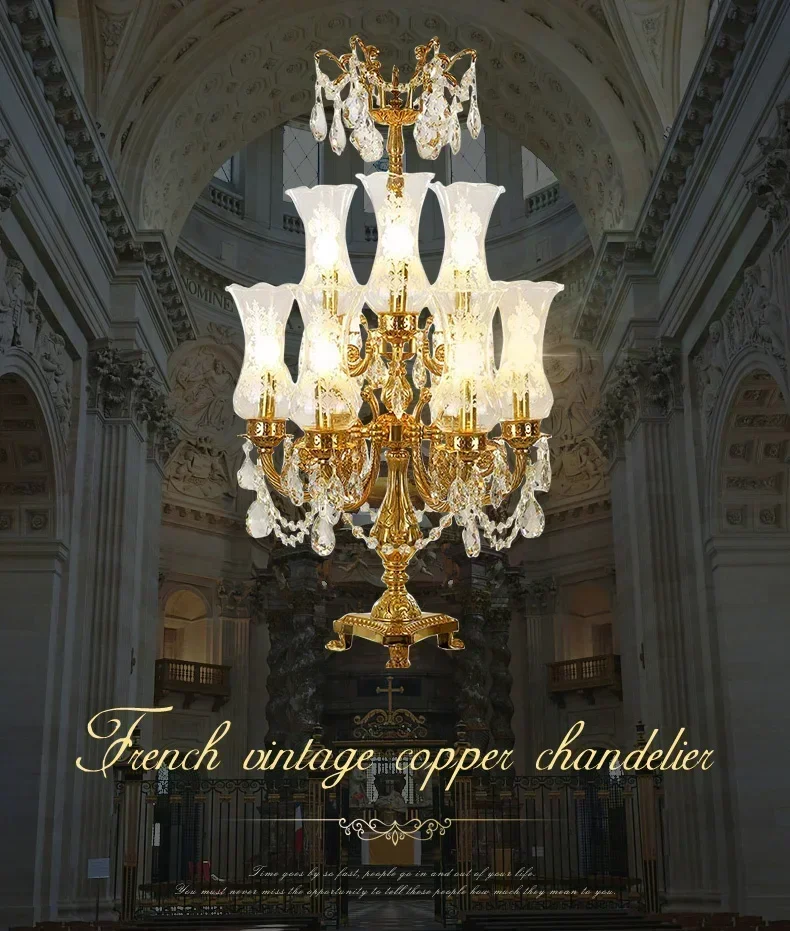 Description Picture 2 of itemFrench Luxury Crystal Table Lamp Living Room Bedroom Hotel Decorative Luminaire European Brass Classic Desk Light