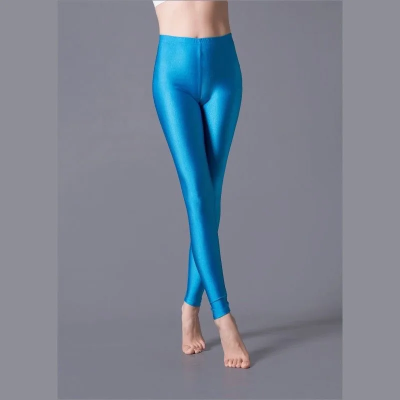 High Elastic Shiny Skinny Leggings – Plus Size Sexy & Skin-Friendly Yoga Pants