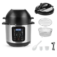 Multifunction Air Fryer Head Pressure Cooker Combo Machine Stainless Steel Electric Air Fryer Cooker 1