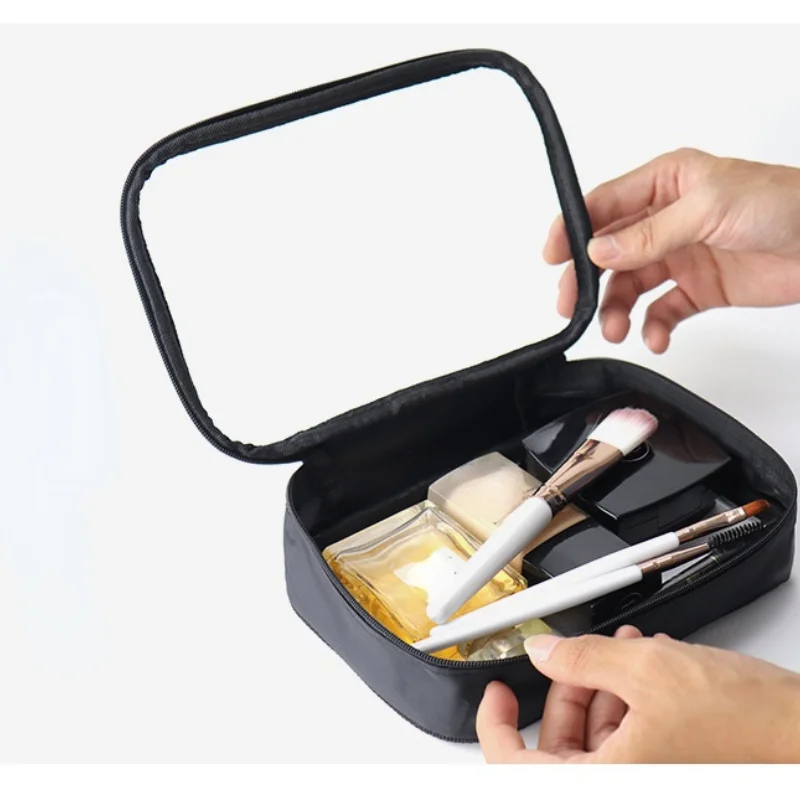 Waterproof Transparent Cosmetic Bag Bath Toiletry Bags Kit Women Make Up Case Travel Zipper Clear Makeup Beauty Wash Organizer