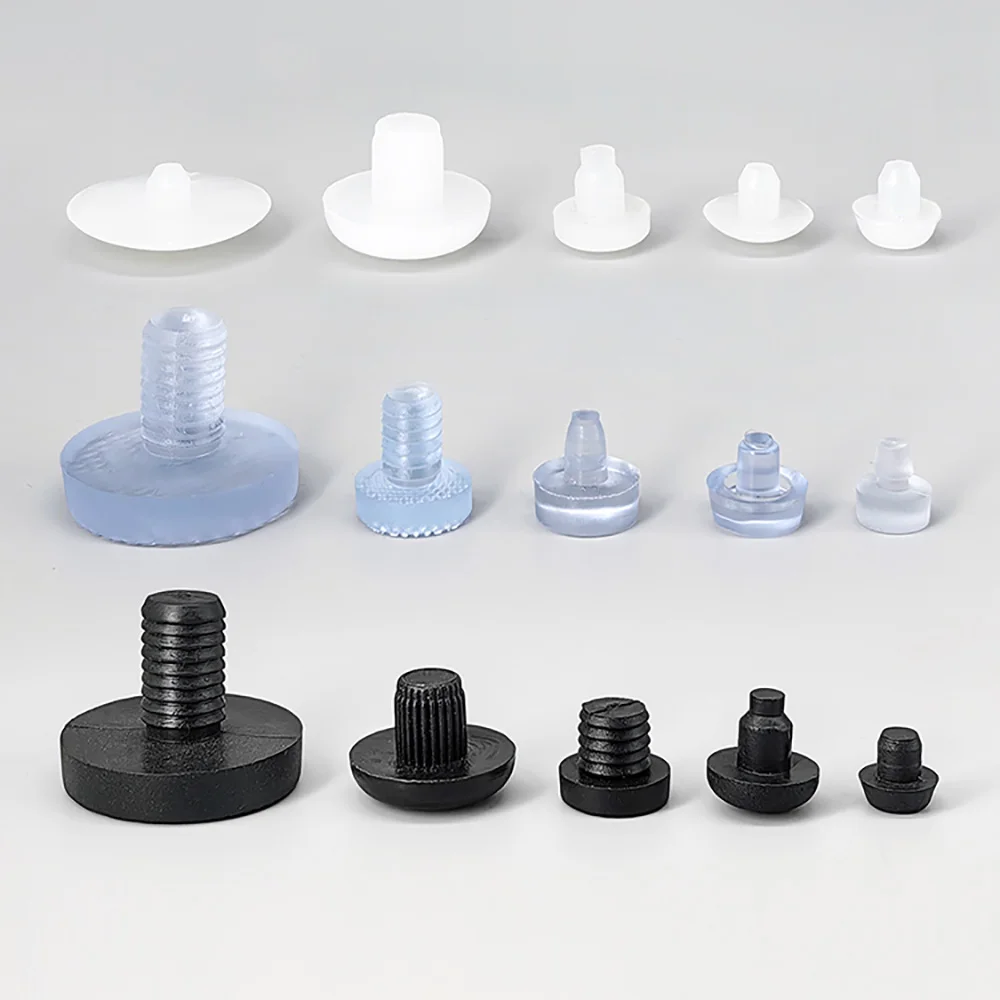10/20pcs Round PVC Furniture Foot Nail Rubber Glide Nail Office Table Chair Leg Floor Protector Round Sliding Disc Noise Killer table foot pad,floor protector caps,table leg tips,furniture nail tack