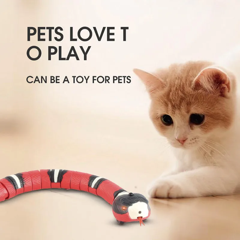 Cat Toys Interactive Smart Sensing Snake Motion For Cats Funny Usb Rechargeable Cat Accessories Pet Dogs Play Intelligent Toy - Cat Toys - AliExpress